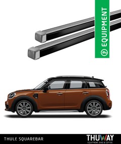 Barras Portaequipaje Thule SquareBar Mini Cooper Countryman 2010-2016 Riel de Techo - Thuway