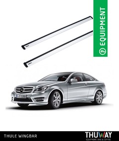 Barras Portaequipaje Thule WingBar Mercedes Benz Clase C W204 Punto Fijo