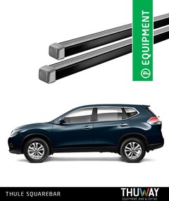 Barras Portaequipaje Thule SquareBar Nissan X-Trail 2007-2013 Punto Fijo - Thuway