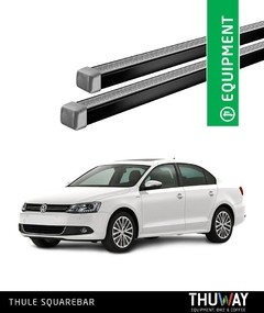 Barras Portaequipaje Thule SquareBar Volkswagen Vento VI Techo Plano