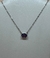 Cadena de Plata 925, Rodinada en Oro Blanco con Amatista - comprar online