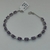 Pulsera en Plata 925 Modelo Tenis Amatistas y Ciroñas. - karinjoyas