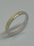 Par de Alianzas de Plata 925 y Oro 18K. Modelo Media Caña. - comprar online