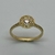 Anillo Solitario Ojo de Perdiz Realizado en Oro Amarillo 18klts y Circoña Engarzada a Mano. - karinjoyas