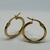 Aros Argollas Italianas de Oro Amarillo 18k. 1.3Grs