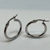 Aros Argollas Italianas de Oro Blanco 18kts. 1.2Grs - comprar online