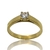 Anillo Solitario Forever Realizado en Oro 18klts y Circoña Engarzada a Mano