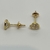 Aros de oro 18klts Amarillos y Circoñas. - tienda online