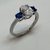 Imagen de Anillo de Plata 925 y Rodinado en Oro Blanco 18klts.
