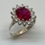Anillo de Plata 925 Ley Dy Dy de Rubi y Circoñas Cubicas. en internet