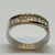 Anillo de Plata 925 y Oro 18klts. Circoñas Cubicas. - tienda online