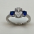 Anillo de Plata 925 y Rodinado en Oro Blanco 18klts. - tienda online