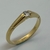 Anillo Solitario Realizado en Oro Amarillo 18klts y Circoña Engarzada a Mano. - karinjoyas
