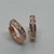 Aros Argollas Italianas de Plata 925 Rodinadas en Oro Rosado. - comprar online