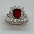 Anillo de Plata 925 Ley Dy Dy de Rubi y Circoñas Cubicas. en internet