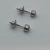 Aros de oro Blanco 18klts Rubies Birmanos Mogok. - karinjoyas