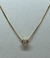 Cadena y Dije de Plata 925 Rodinado en Oro Amarillo 18Klts.