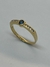 Imagen de Anillo Solitario Realizado en Oro Amarillo 18klts Zafiro Central y Circoñas.