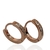 Argollas de Plata -Rodinadas en Oro Rosed 18klt.- - comprar online