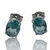 Aros de Plata 925. Aguamarinas.