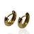 Aros Argollas Italianas de Oro Amarillo 18k. 3.0Grs