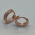 Aros Argollas Italianas de Plata 925 Rodinadas en Oro Rosado. en internet