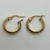 Aros Argollas Italianas de Oro Amarillo 18k. 1.5Grs - karinjoyas