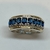 Imagen de Anillo de Plata 925 y Oro 18klts. Zafiros