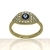 Anillo de Plata 925 y Baño de Oro 18k. Pave Circoñas. - - comprar online
