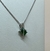 Cadena de Plata 925, Rodinada en Oro Blanco ConCircoñas y Agata Verde. - karinjoyas