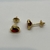 Aros de oro 18klts Amarillos y Circoñas. - karinjoyas