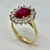 Imagen de Anillo Le Dy Dy En Oro 18klts y Montura en Plata 925 Rodinada en Oro blanco.