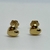 Aros de Oro Amarillo 18k. Corazon Chico. 0.70Grs.