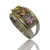 Anillo de Plata 925 y Oro 18klts. Circoñas Cubicas. - comprar online