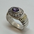 Imagen de Anillo de Plata 925 y Oro18klts Amatista y Circoñas