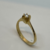 Imagen de Anillo Solitario Canon Realizado en Oro 18klts y Circoña Engarzada a Mano.