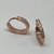 Aros de Plata 925 Rodinados en Oro 18k Rose. - comprar online
