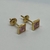 Aros de Oro Amarillo 18Klts. Rosas de Francia engarzadas a mano Talla Princesa. 1.3.Grs en internet