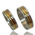Imagen de Alianzas de Plata 925 y Oro 18K Tricolores.