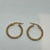 Aros Argollas Italianas de Oro Amarillo 18k. 1.3Grs en internet