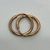 Aros Argollas de Oro Rosa 18k. 0.5Grs - comprar online