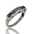 Anillo de Plata 925 Medio sin Fin Calado Corazones Multicolor. - comprar online
