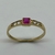 Anillo Solitario Realizado en Oro Amarillo 18klts y Rubi Engarzado a Mano - comprar online