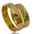 Alianzas de Oro 18klts. Corazon Grabado con Brillantes.