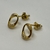 Aros de Plata 925. Rodinados en Oro Amarillo 18klts. - tienda online