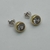 Aros Su de Plata 925 y Oro 18k.