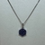 Cadena de Plata 925, Rodinada en Oro Blanco Con Zafiros Talla Brillante en internet