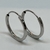 Aros Argollas Italianas de Oro Blanco 18kts. 1.3Grs - tienda online
