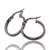 Aros Argollas Italianas de Oro Blanco 18kts. 1.5Grs