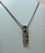 Cadena de Plata 925, Rodinada en Oro Blanco Con Circoñas Topacios y Turmalinas. - comprar online